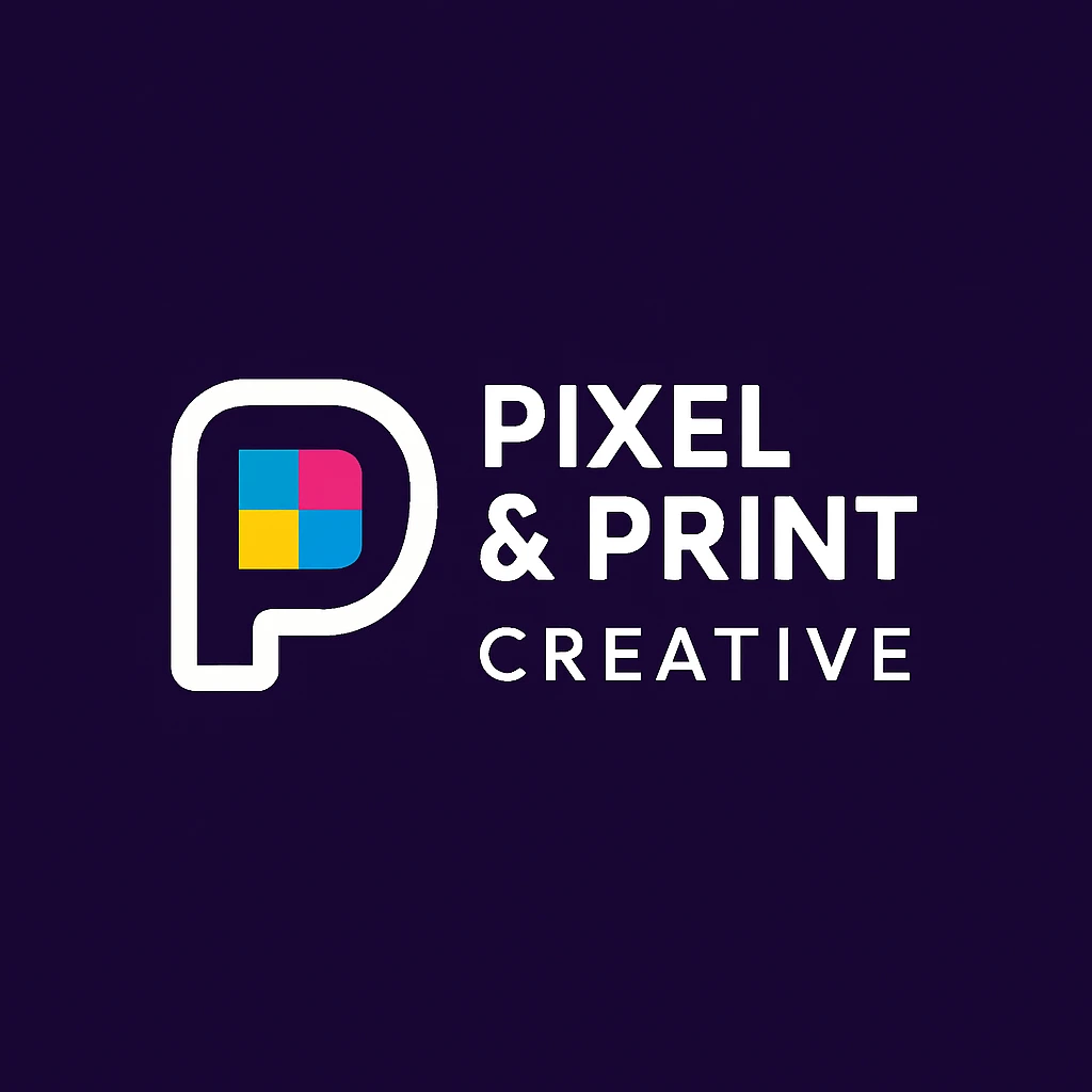 Pixel & Print Creative Logo